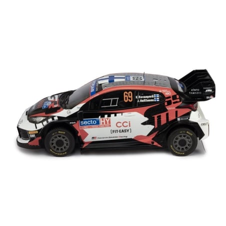 Ixo Models 1/18 Toyota GR YARIS Rally1 Hybrid No.69 Rally Finland 2024 K.Rovanperä / J.Halttunen