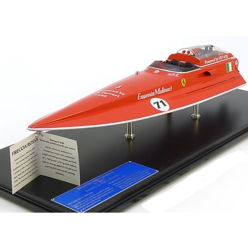 1/18 Molinari Freccia Rossa Boat 21 Sport, powered by the F430 V8 Ferrari Engine World Record 2007