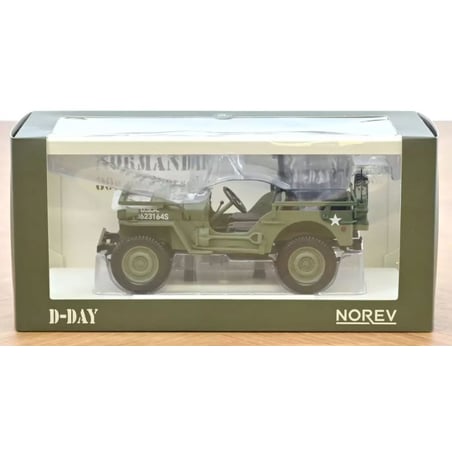 NOREV 1/18 Jeep Willys US Army D-Day Normady 1944