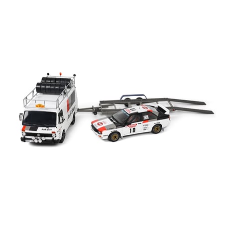 Otto Mobile 1/18 Pack VW LT35 + Audi Quattro A2 Tour de Corse 1983