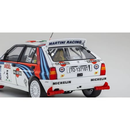 Kyosho 1/18 Lancia Delta HF Integrale Martini Racing, Night Version No.5, Winner Rally San Remo 1992, A.Aghini/S.Farnocchia