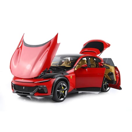 BBR 1/18 Ferrari Purosangue 2023 with panoramic roof Luxury pack Edition with Showcase