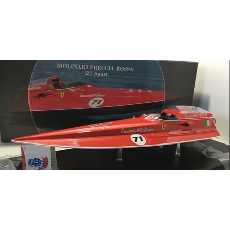 1/18 Molinari Freccia Rossa Boat 21 Sport, powered by the F430 V8 Ferrari Engine World Record 2007