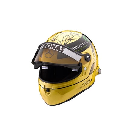 1:2 Michael Schumacher Gold Edition 20 Years F1 1991-2001 Special Edition Helmet Replica 2011 F1 Replica Helmet (Schuberth)