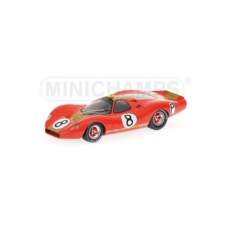 Minichamps 1/43 Ford P68 Alan Mann Racing Team No.8 1000 km Nurburgring 1968 Irwin/Rodriguez