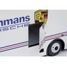 Schuco 1/18 Mercedes Benz  O317 Truck Car Transporter Porsche Rothmans Racing Team 1984