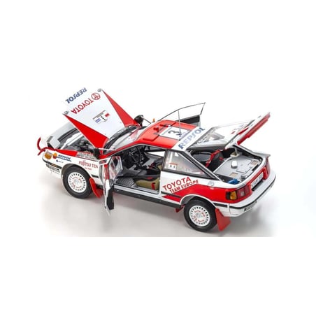 Kyosho 1/18 Toyota Celica GT-Four, Toyota Team, Night Race, No.3, Winner Rally Safari, Waldegard Bjorn /Gallagher Fred 1990