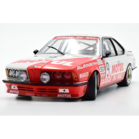 Minichamps 1/18 BMW 635 CSi 7th 24h Spa 1984 Motul No.9 Garage du Bac Hollinger/ Giroix/Krucker