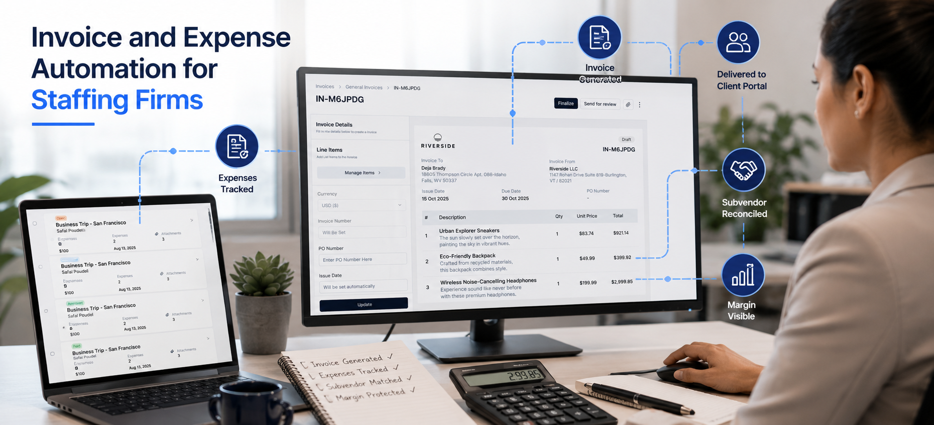 Invoice and Expense Automation for Staffing Firms