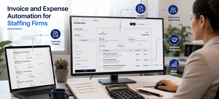 Invoice and Expense Automation for Staffing Firms
