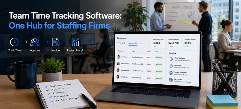 Team Time Tracking Software: One Hub for Staffing Firms