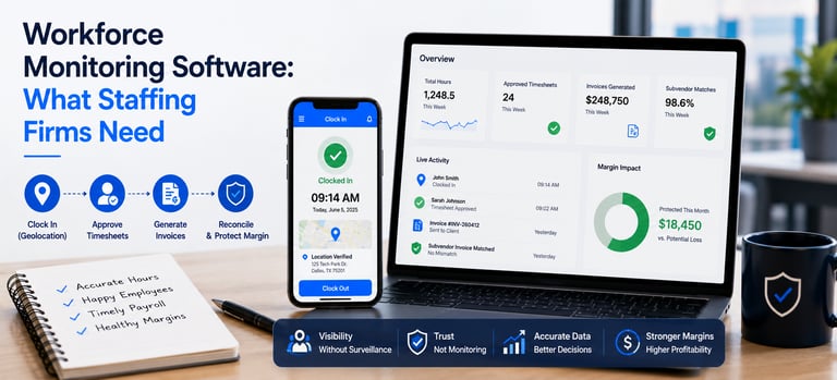Workforce Monitoring Software: What Staffing Firms Need