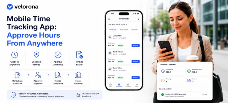 Mobile Time Tracking App: Approve Hours From Anywhere