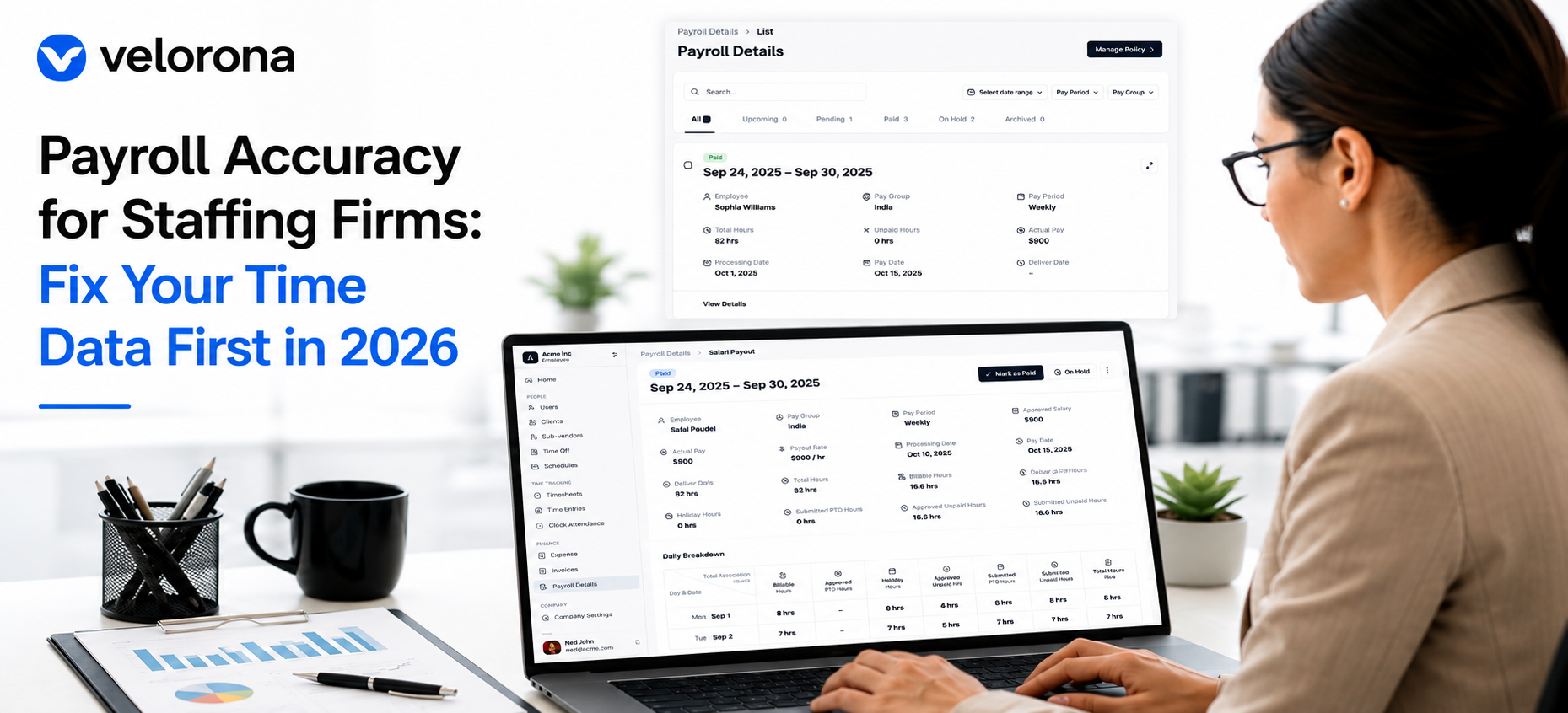 Payroll Accuracy for Staffing Firms: Fix Your Time Data First in 2026