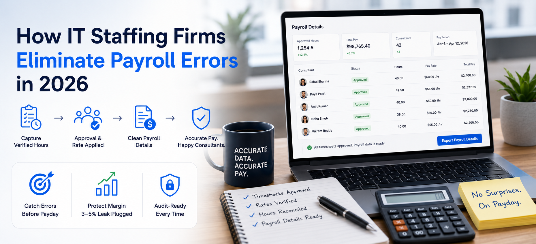 How IT Staffing Firms Eliminate Payroll Errors in 2026