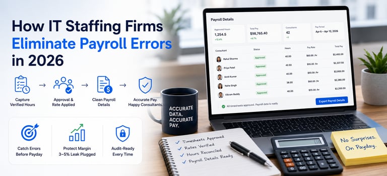 How IT Staffing Firms Eliminate Payroll Errors in 2026