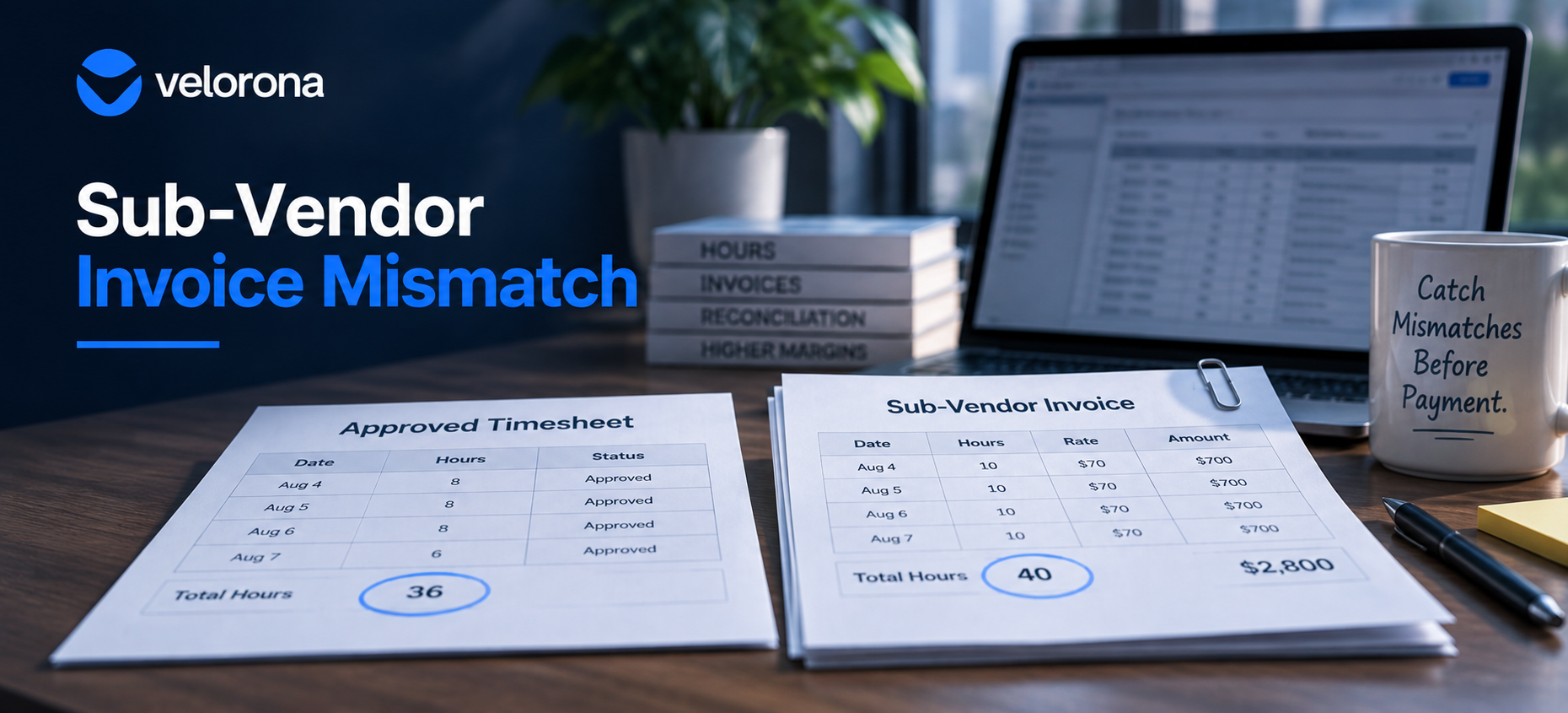 Sub-Vendor Invoice Mismatch