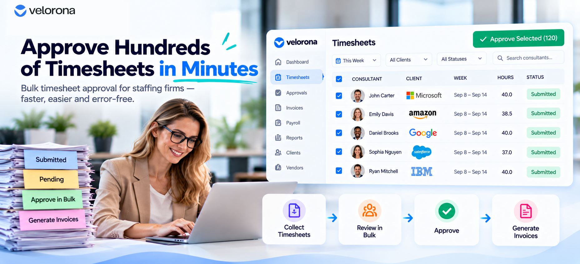 Bulk Timesheet Approval 12 Hours to 90 Minutes