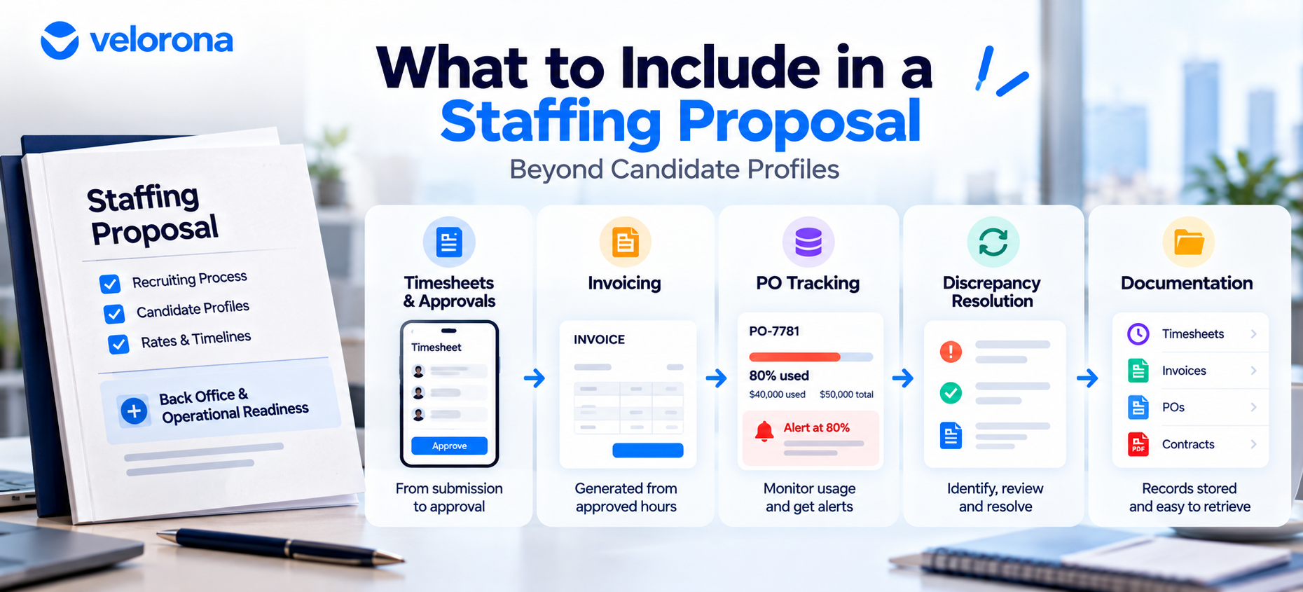 Staffing Proposal Workflow Infographic