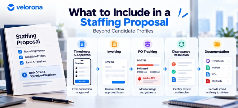 Staffing Proposal Workflow Infographic