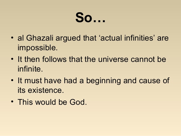 কালাম কসমোলজিক্যাল আর্গুমেন্ট 4 Kalam cosmological argument