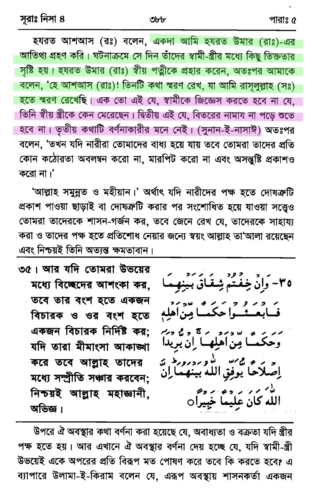 স্ত্রীকে প্রহার প্রসঙ্গে | তাফসীরে ইবনে কাসীর 11 প্রহার 10
