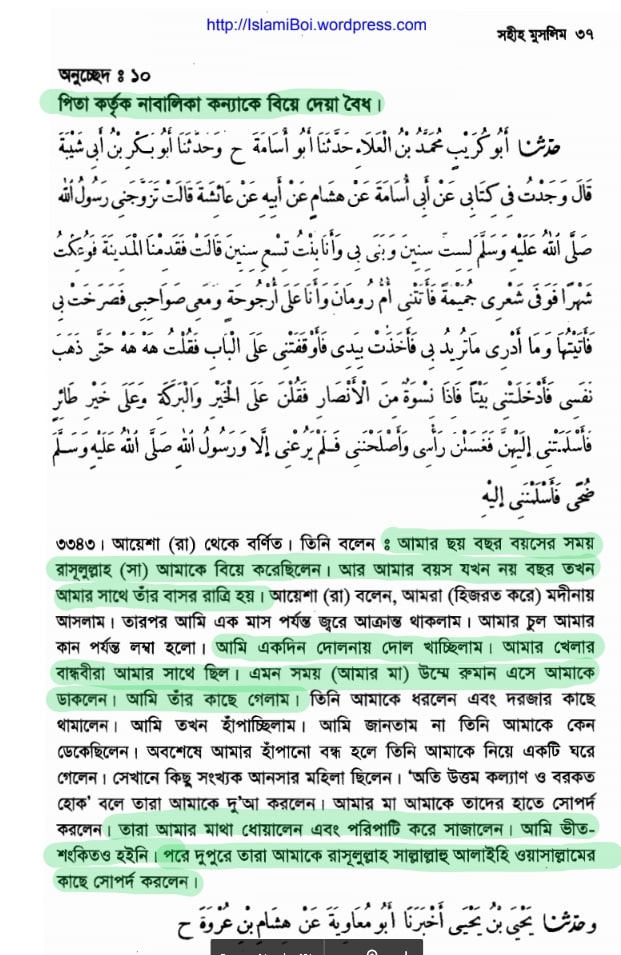 আয়িশার পরকীয়া প্রেম ও অন্যান্য 2 আয়িশার বিবাহ