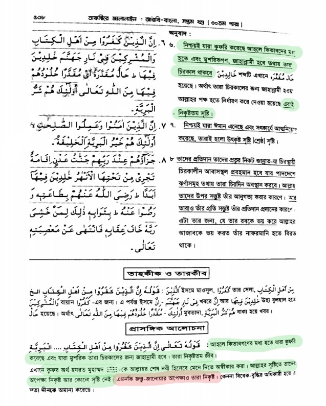 প্যারাডক্সিক্যাল সাজিদ ২ - অমুসলিমদের অধিকার? 86 অমুসলিমরা নিকৃষ্ট জীব তাফসীরে জালালাইন