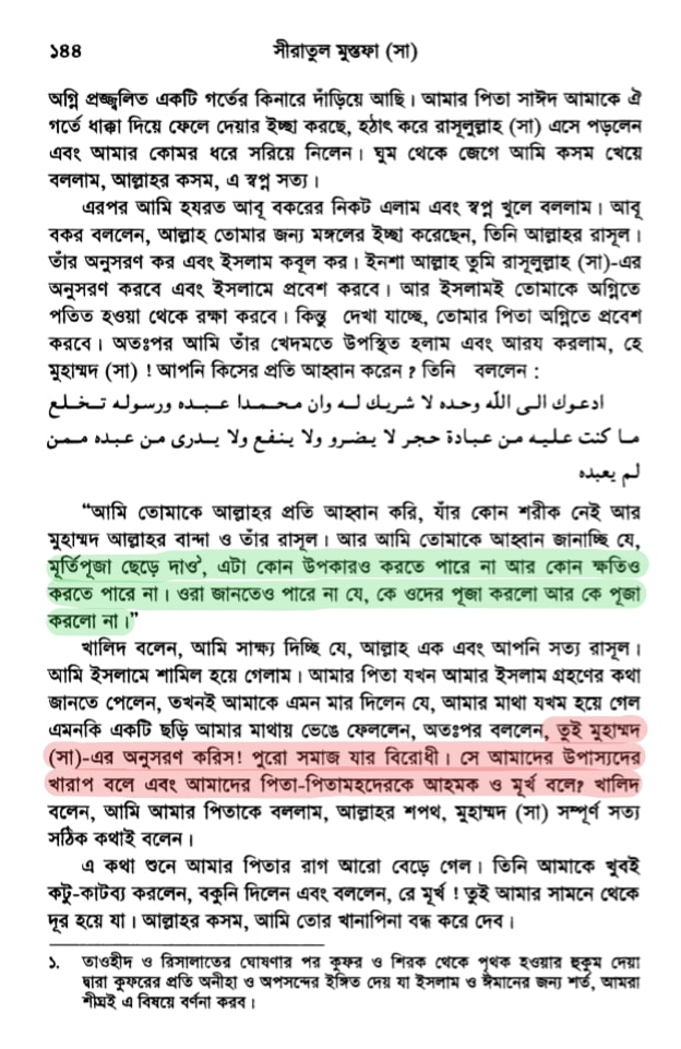 সীরাতুল মুস্তফা সা. লেখকঃ আল্লামা ইদরীস কান্ধলভী (রহ.) প্রকাশকঃ ইসলামিক ফাউন্ডেশন বাংলাদেশ খণ্ড ১ পৃষ্ঠা ১৪৪