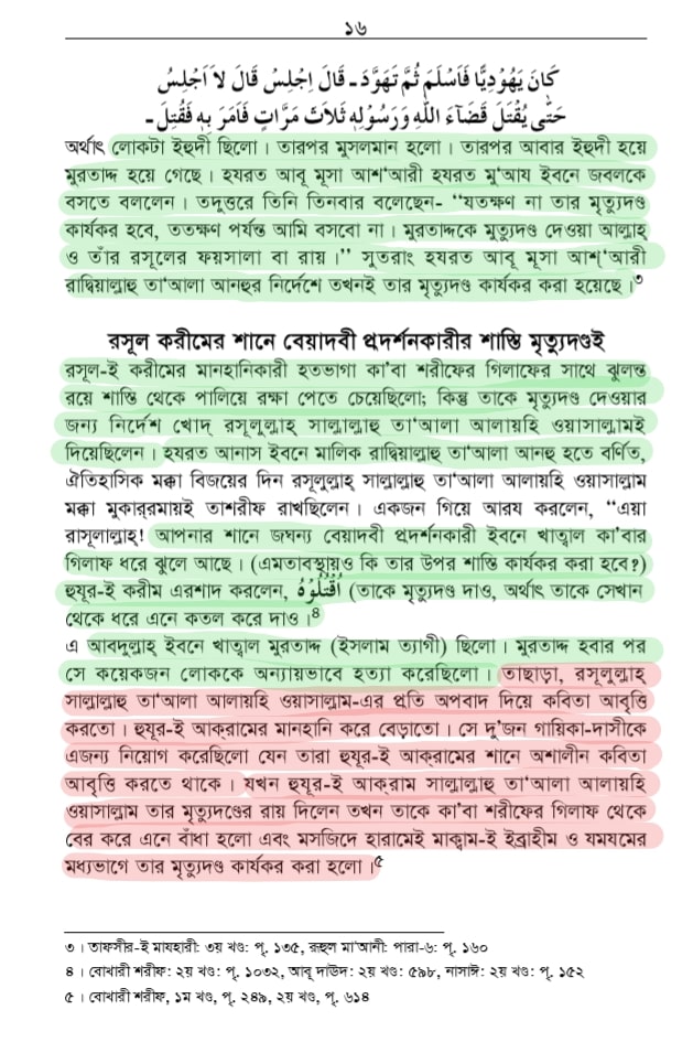 শাতিমে রাসুল সম্পর্কিত শারিয়ার বিধান 36 শাতিমে রাসুল 35