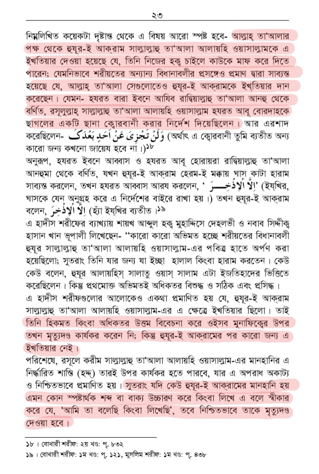 শাতিমে রাসুল সম্পর্কিত শারিয়ার বিধান 50 শাতিমে রাসুল 49