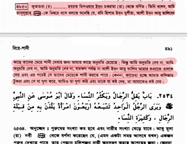 ফাতিমার ঘরে উমর - শিয়া সুন্নী যুদ্ধের সুচনা 3 ফাতিমার সতীন
