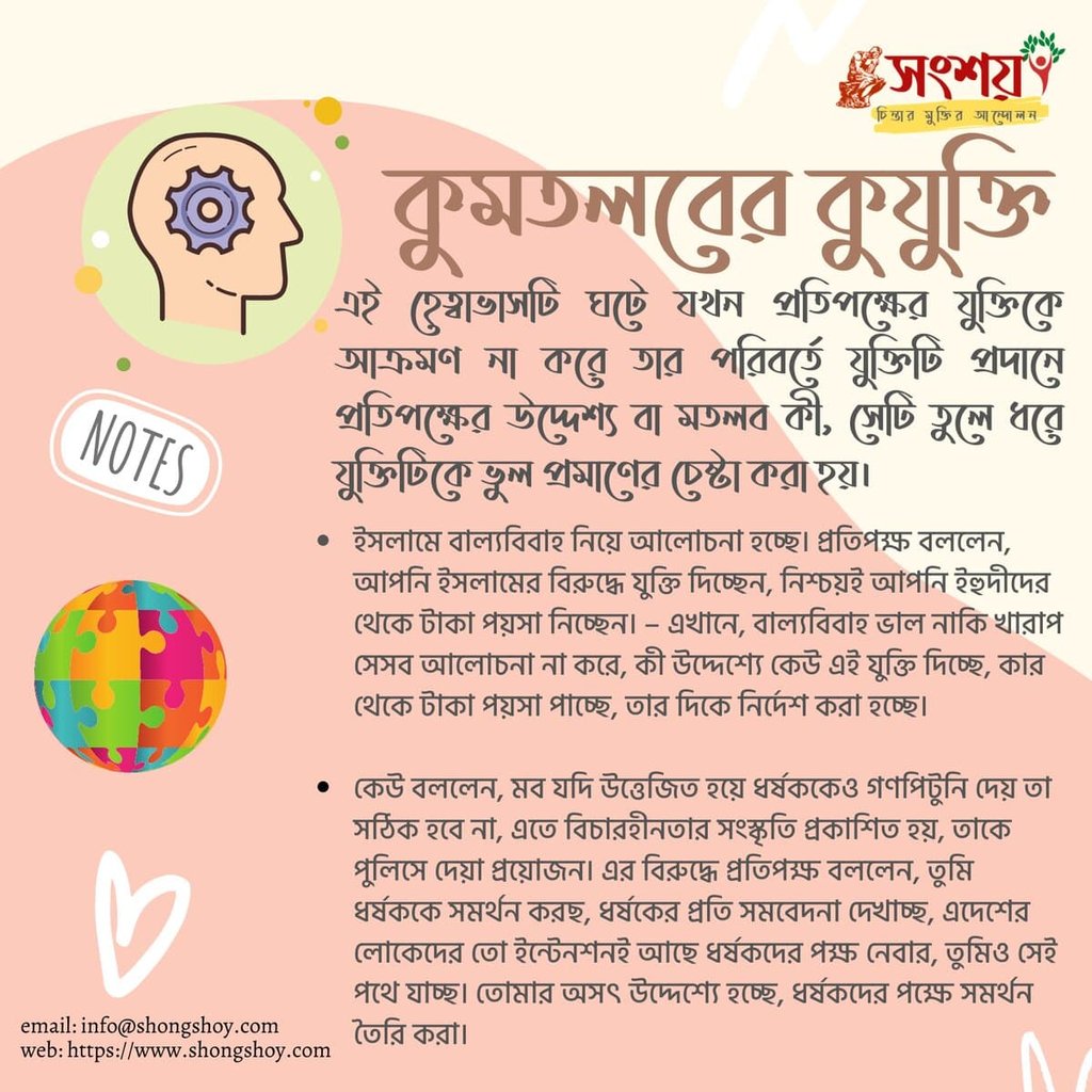 বহুল প্রচলিত কিছু কুযুক্তি বা ফ্যালাসি বা কুতর্ক বা হেত্বাভাস 23 কুযুক্তি বা ফ্যালাসি 22
