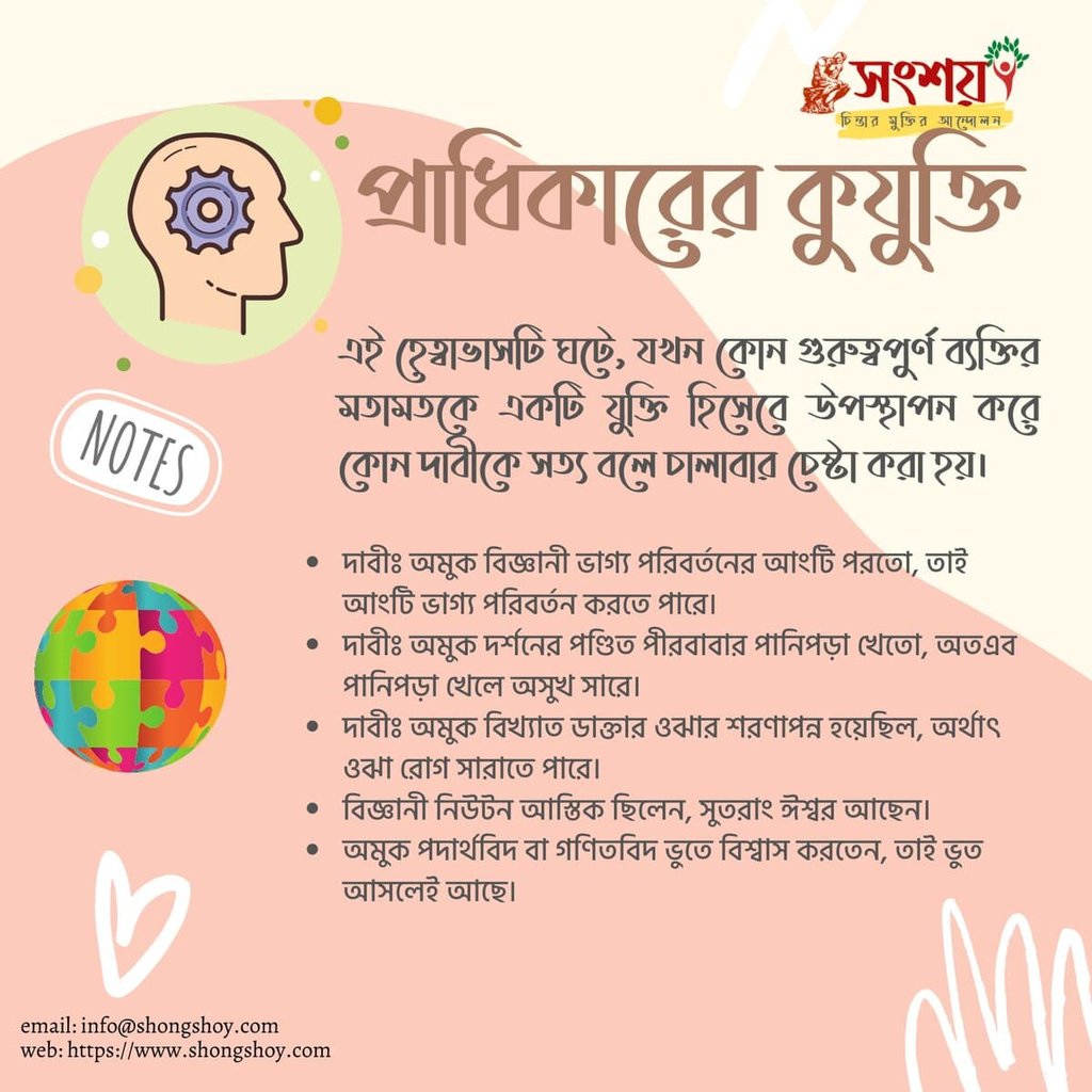 বহুল প্রচলিত কিছু কুযুক্তি বা ফ্যালাসি বা কুতর্ক বা হেত্বাভাস 7 কুযুক্তি বা ফ্যালাসি 6