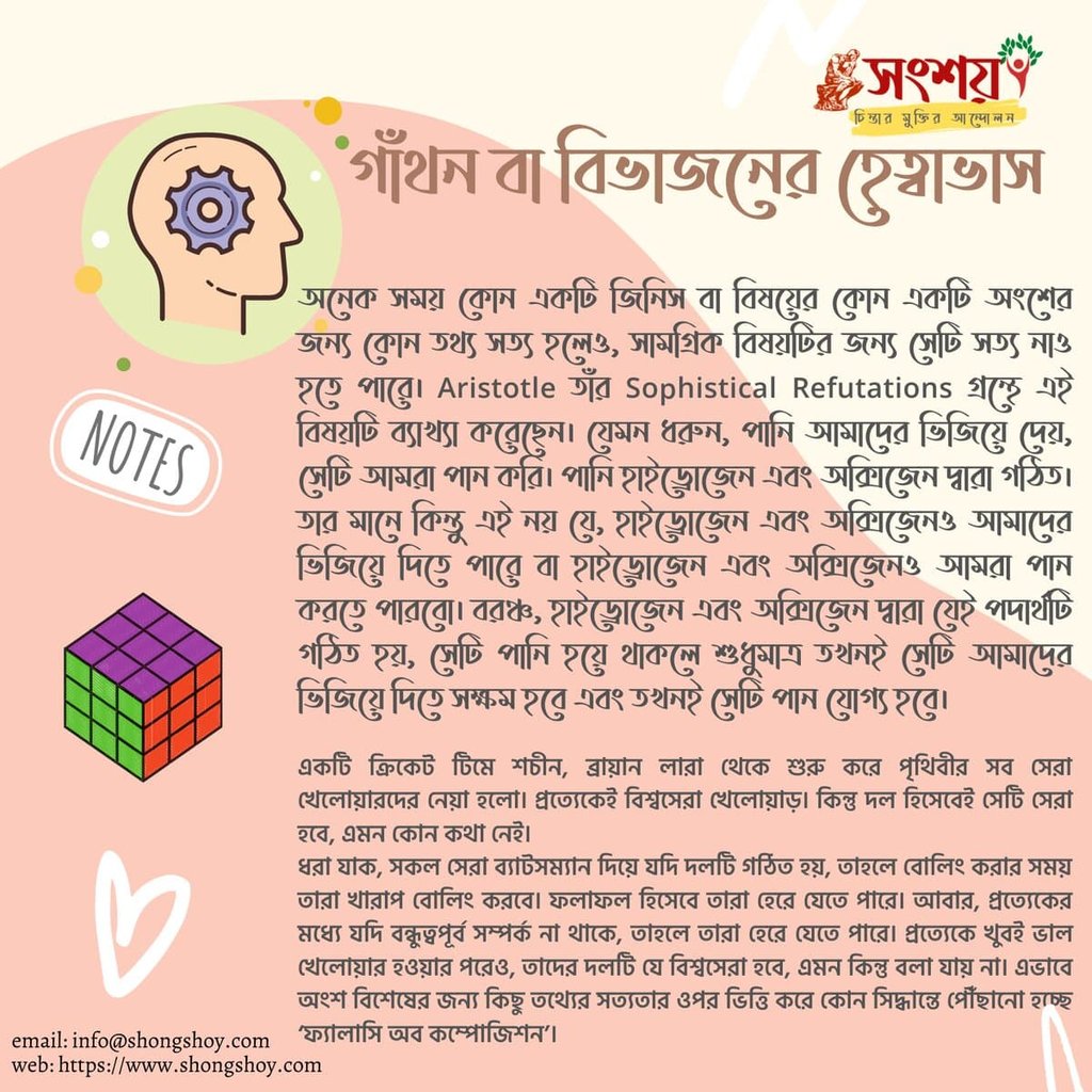 বহুল প্রচলিত কিছু কুযুক্তি বা ফ্যালাসি বা কুতর্ক বা হেত্বাভাস 73 কুযুক্তি বা ফ্যালাসি 72