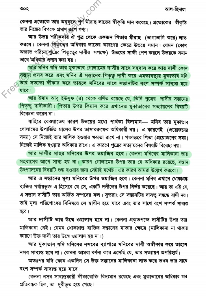দাসীর উম্মে ওয়ালাদ হওয়া | আল হিদায়া 15 দাসীর উম্মে ওয়ালাদ প্রসঙ্গে