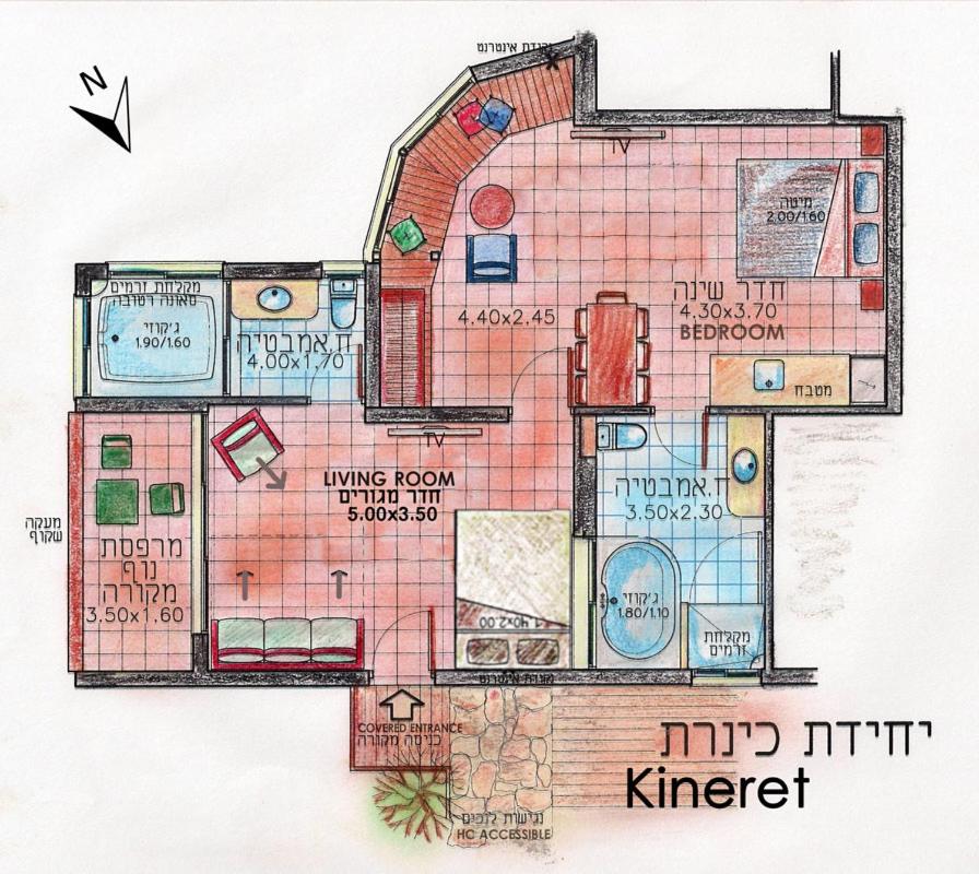 כנרת - פנטהאוז עם שני ג'קוזים ומרפסת נוף - 15