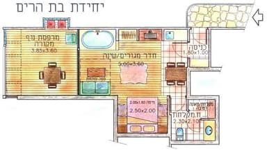 בת הרים - בקתת עץ נגישה עם סאונה ומרפסת נוף - 5
