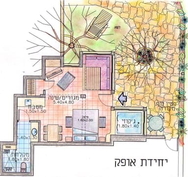 אופק - בקתת עץ עם ג'קוזי, סאונה ונוף לכנרת - 14