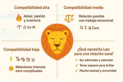 Compatibilidad de Leo con los demás signos: amor, amistad y energía zodiacal