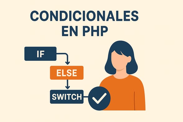Condicionales en PHP: if, else, elseif, switch y ejemplos prácticos