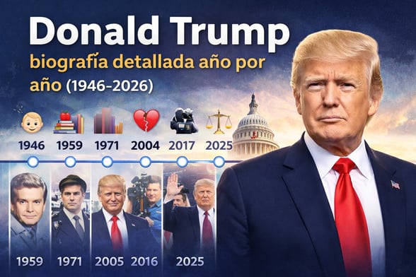 Donald Trump: biografía detallada año por año (1946–2026)