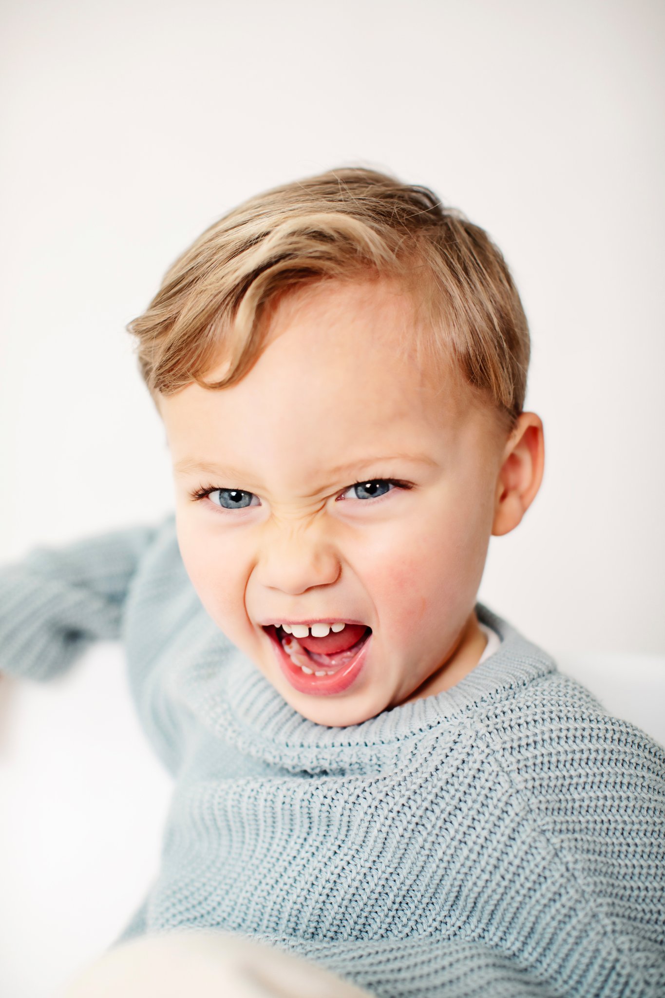 Daysee family portrait on white background