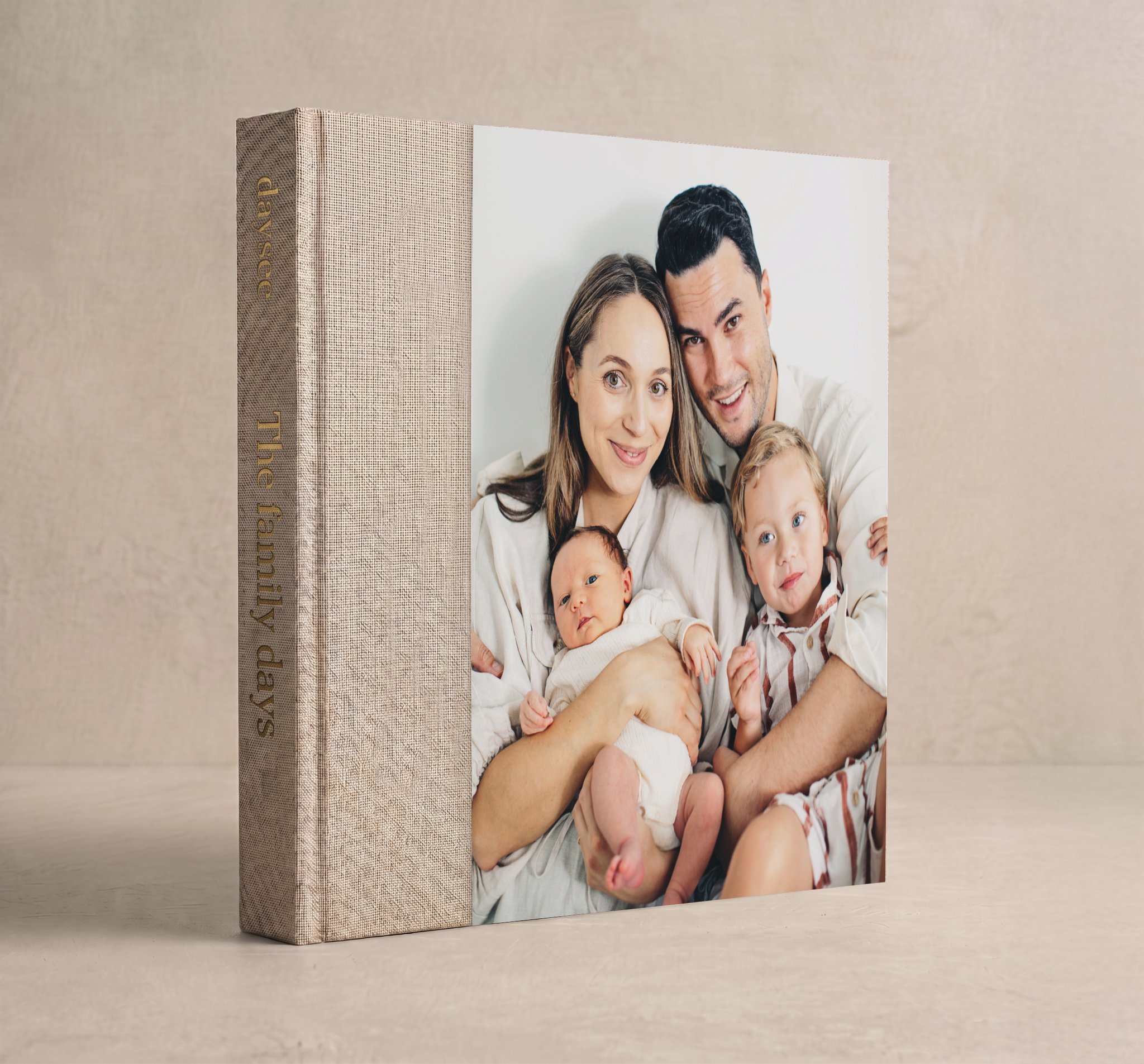 A linen daysee layflat album, The Family Days