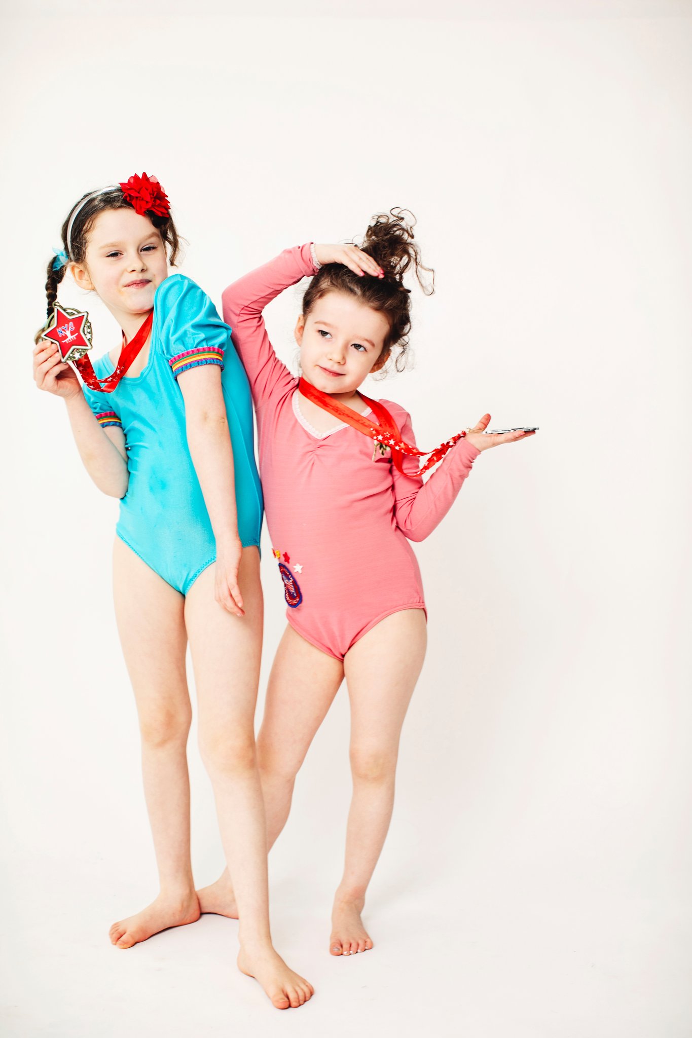 Daysee family portrait on white background