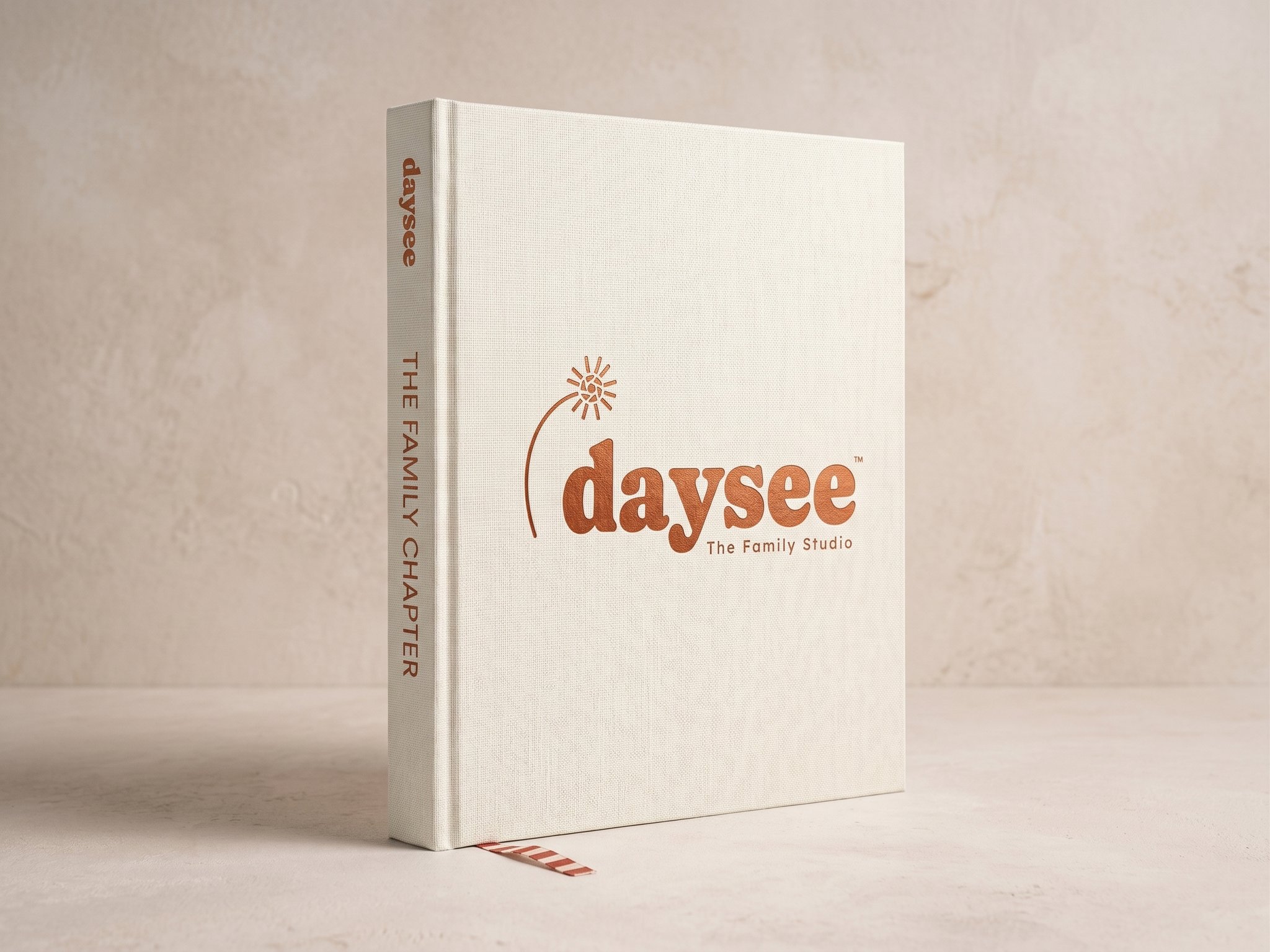 A linen daysee layflat album, The Family Chapter