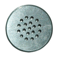 Color Dispersion Disc, 3/4″ Dia, 1/8″ Thick, 19 (.025) Holes Transitioning to .050