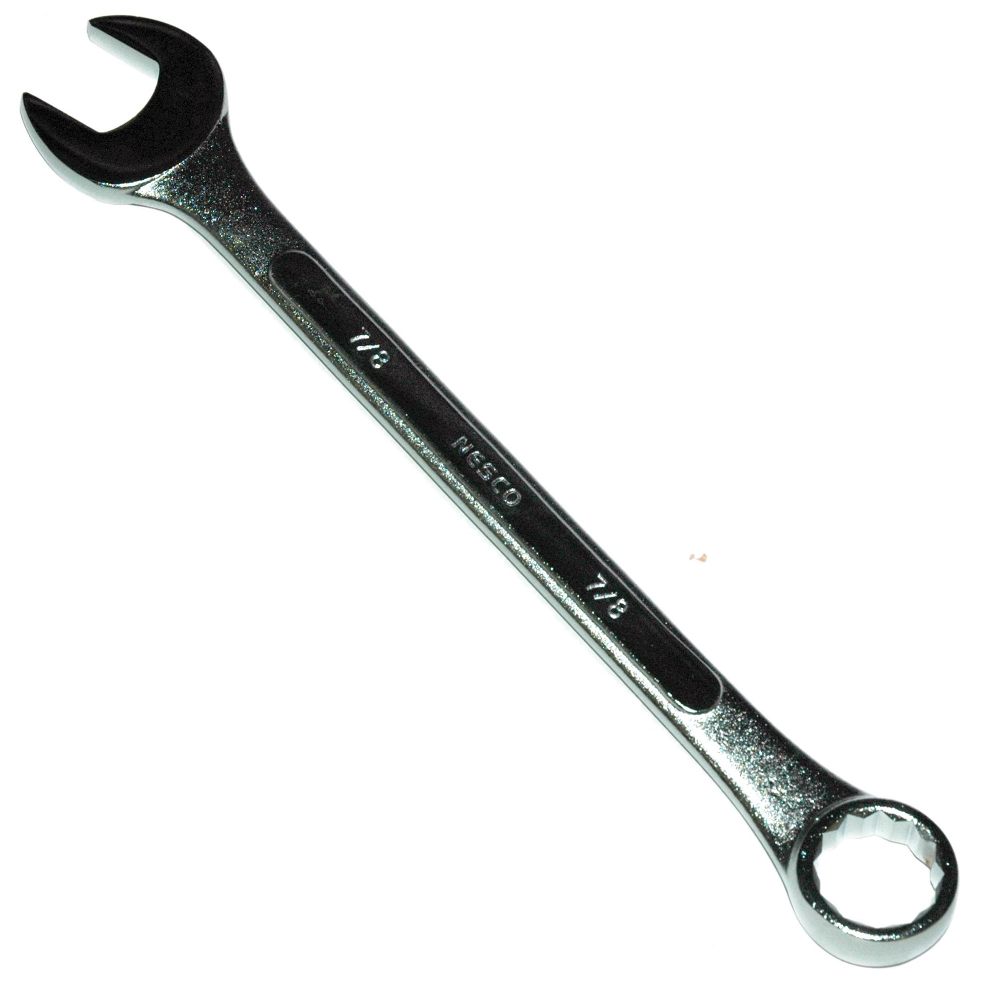 Combination Wrench, 7/8", Chrome Vanadium Alloy Steel, Heat Treated. 11" OAL (Nominal) - Image 1