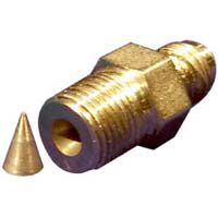 Gas Assist Check Valve, Stainless Steel Cone Style with Fittings, 1/8" NPT Thread - Image 1