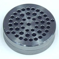 Metal Trap Twin Filter Disc with .060 Opening. Disks Are 1-5/8" OD. Material: 4140 Steel 35-38 Rc - Image 1